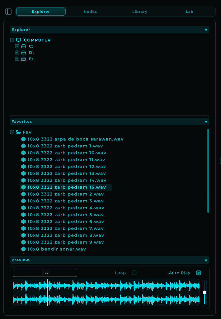 Explorer Panel