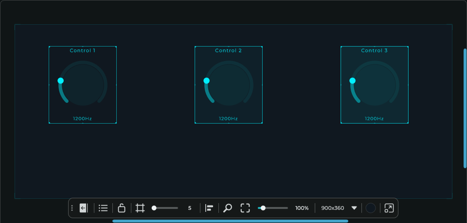 Distribute Horizontally gives the aligned controls equal gaps