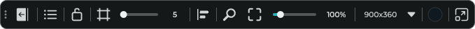 The current MNodes Front Panel toolbar, with all icons loaded