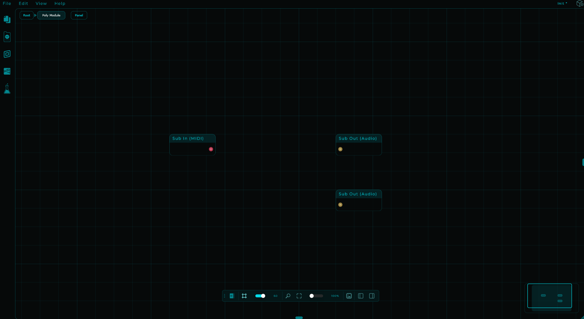 Inside a fresh Poly Module
