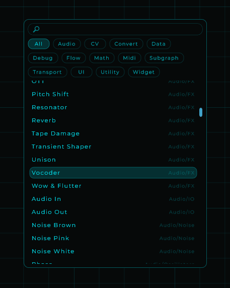 Node Palette