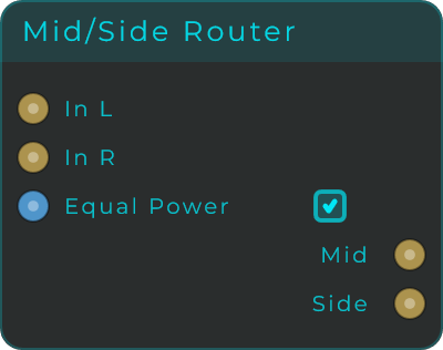 Mid-Side Router
