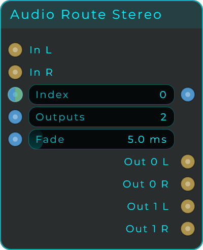 Audio Route Stereo