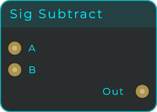 Sig Subtract