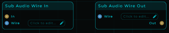 Audio Sub Send and Audio Sub Receive nodes