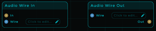 Audio Send and Audio Receive nodes