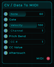 CV / Data To MIDI