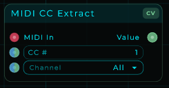 MIDI CC Extract