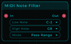 MIDI Note Filter