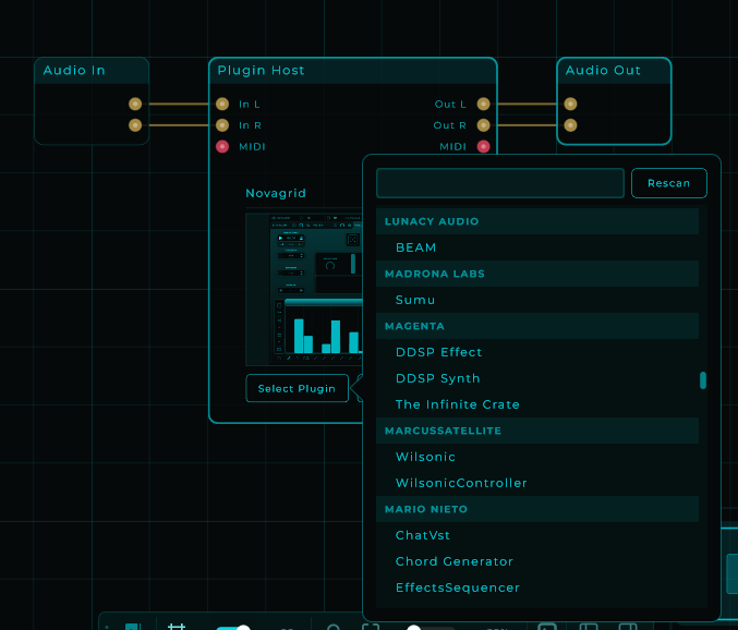 The plugin picker