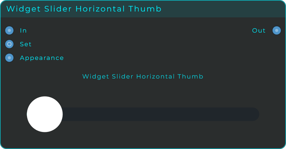 Widget Slider Horizontal Thumb