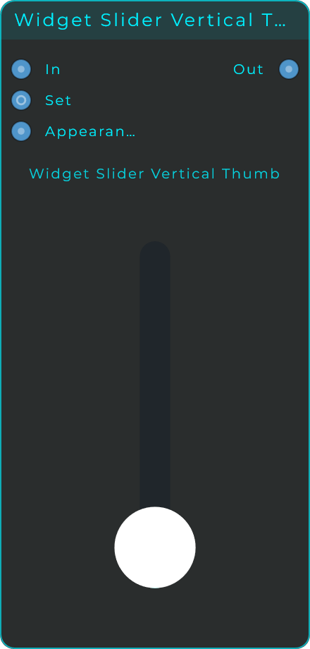 Widget Slider Vertical Thumb